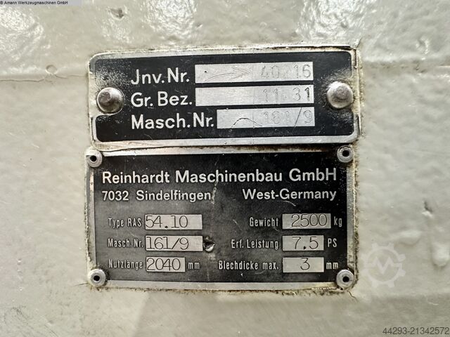 Plate Shear - Mechanical RAS 54.10