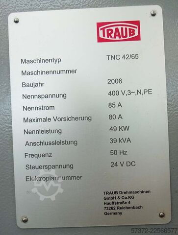 CNC Drehmaschine Traub TNC 42-65