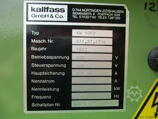 Hood shrink machine Angle welder KALLFASS Winkelschweißmaschine KW 5050