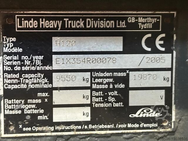 Diesel-Gabelstapler Linde H120 D