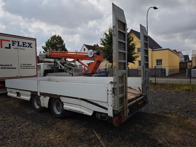 Low loader trailer  Alga TAT B-180, 7,3 mtr., Rampen, 19to. GG. low