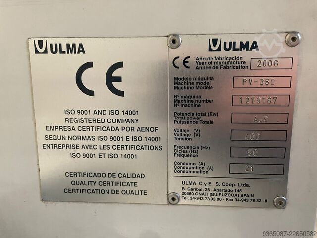 Flow Wrapper Ulma PV 350