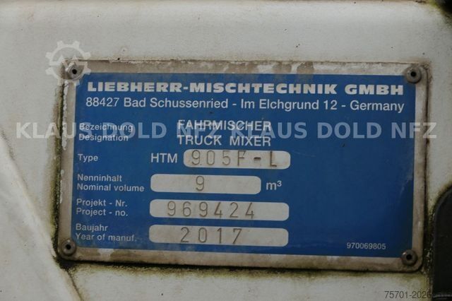 Betonmischer LKW RENAULT C 430 8x4 Betonmischer 9m³ Liebherr Euro 6