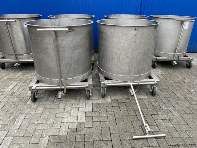Edelstahlbehälter Tank Rollbehälter 10521