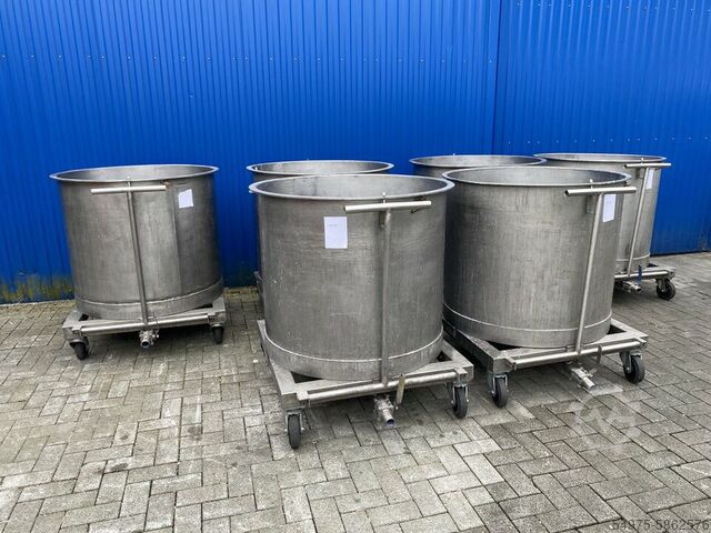 Edelstahlbehälter Tank Rollbehälter 10521