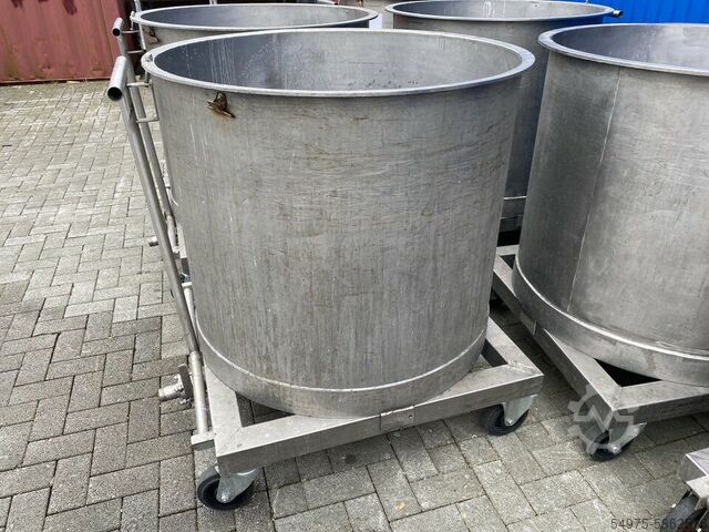 Edelstahlbehälter Tank Rollbehälter 10521