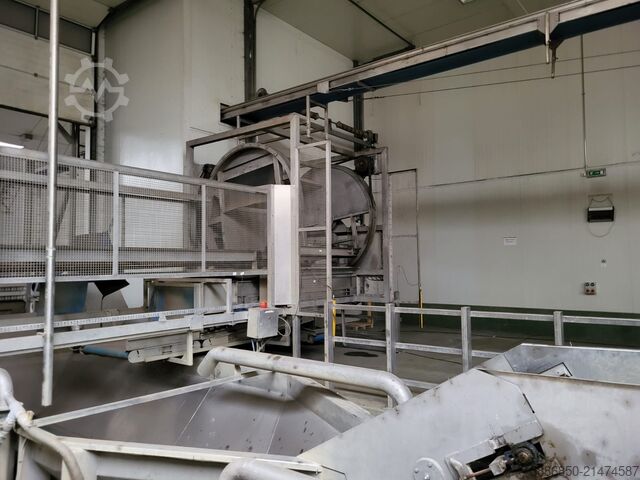 Entladung von Kistenpaletten – Bunker  