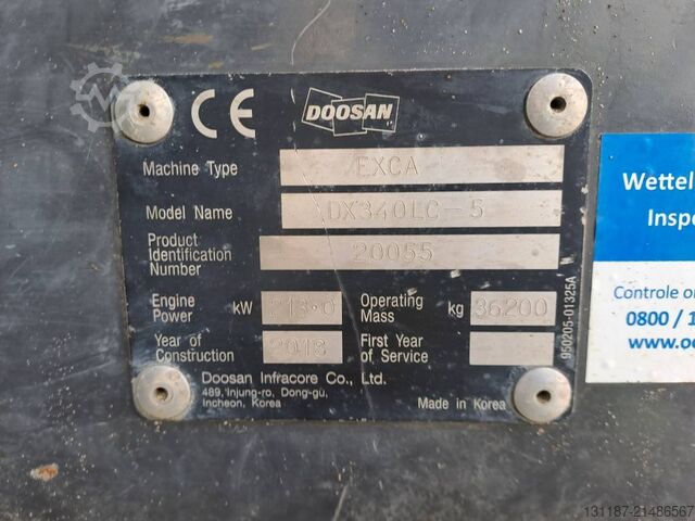 Raupenbagger Doosan DX 340 LC-5 (Full Topcon GPS)