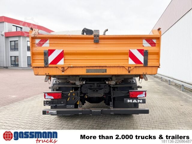 Tipper truck MAN TGS 18.320 4x4 BL, Kran, Winterdienstausttattung,