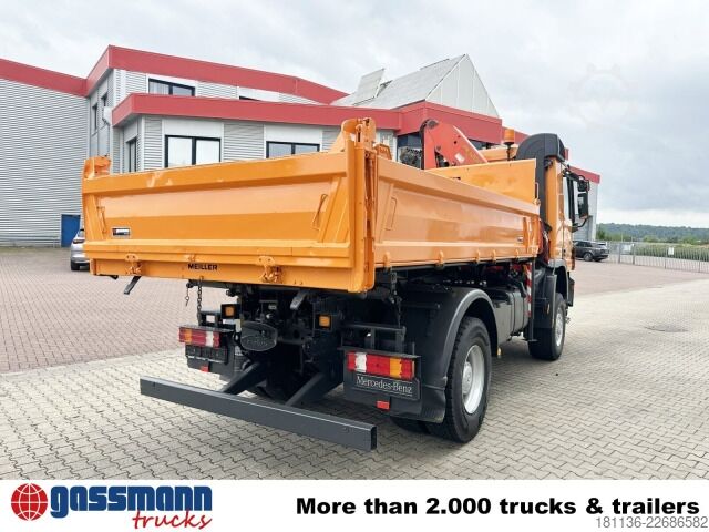 Kipper LKW Mercedes-Benz Actros 1832 AK 4x4, Winterdienstaustattung, Kran