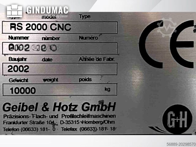 Rundschleifmaschine GEIBEL & HOTZ RS 2000 CNC