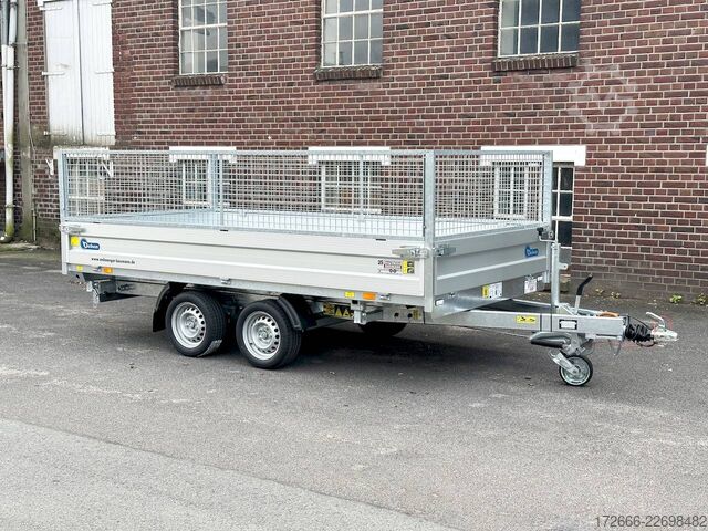 Three-way tipper Debon CHEVAL LIBERTE DEBON PW3.6 | GITTERAUFSATZ 360X180X95CM 3500KG DREISEITENKIPPER