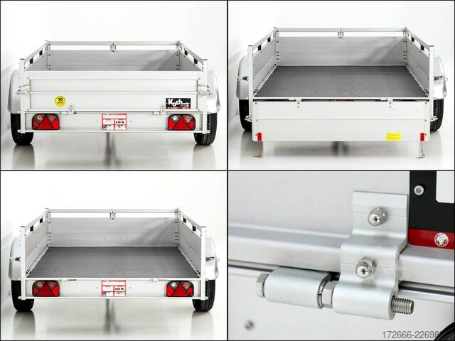 Box trailer Koch-Anhänger U6 250X150X45CM 750KG TIEFLADER
