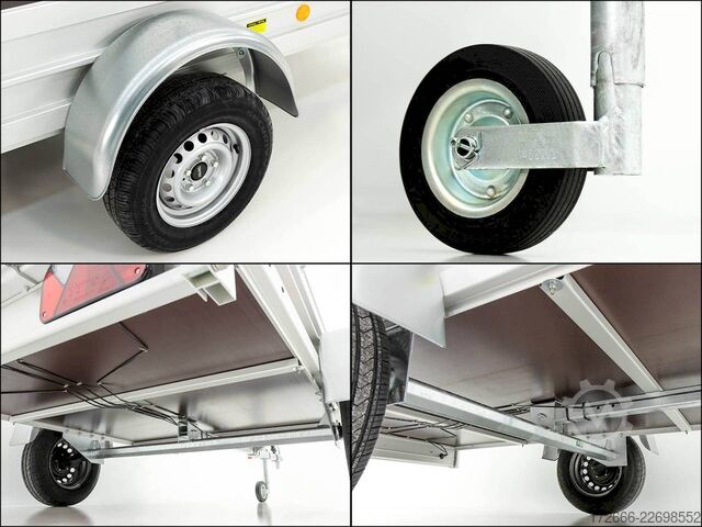 Box trailer Koch-Anhänger U6 250X150X45CM 750KG TIEFLADER