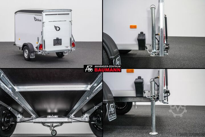 Kofferanhänger Debon CHEVAL LIBERTE DEBON C255 V2 WABENKERN 1300 KG | SCHWARZ / GRAU + SEITENTÜR