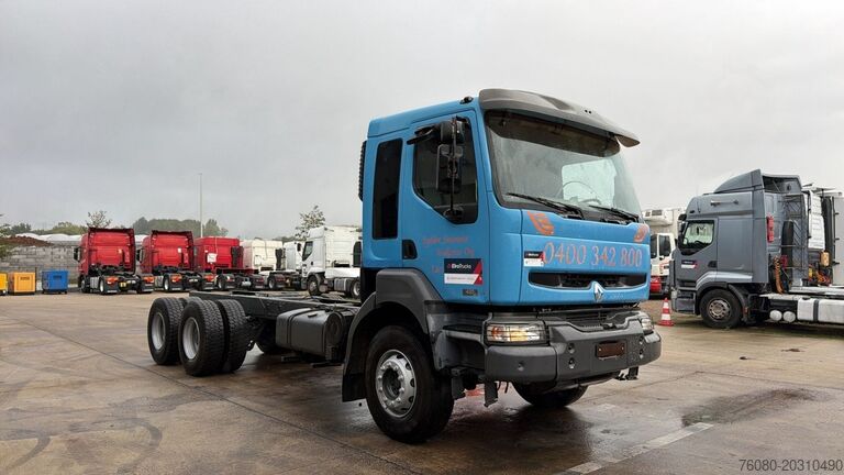 Chassis cab Renault KERAX 420 (LAMES / GRAND PONT / STEEL SUSP. / B...