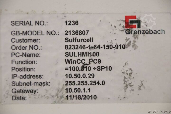 Computer BR Elektronik Grenzebach Mini PC 8000