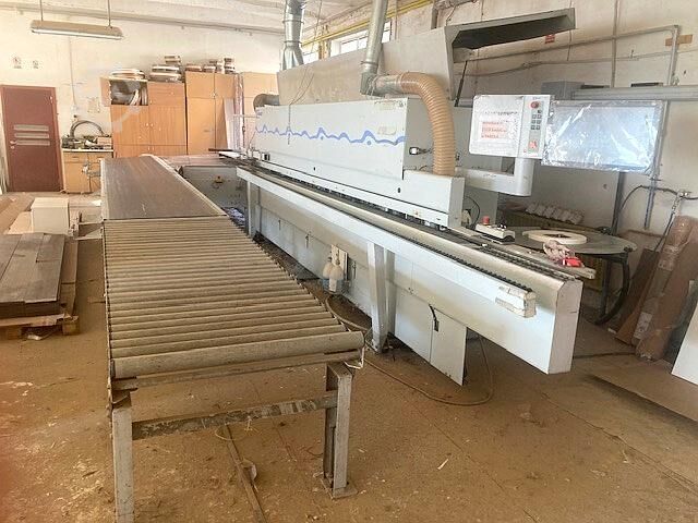 Kantenanleimmaschine + aut. Rückführband BRANDT KDF 650 + HOMAG TFU 140