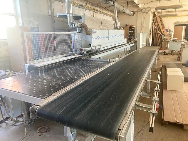 Kantenanleimmaschine + aut. Rückführband BRANDT KDF 650 + HOMAG TFU 140