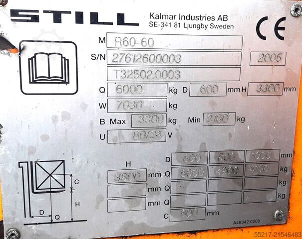 Gabelstapler / Kalmar STILL R60 - 60