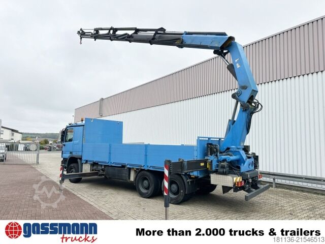 LKW mit Pritsche (offen) Mercedes-Benz Actros 2741 L 6x4, Twist-Lock ausz. auf 3m,