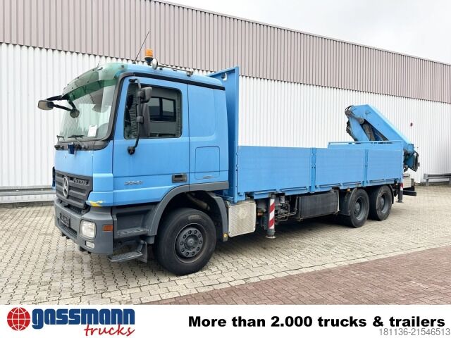 LKW mit Pritsche (offen) Mercedes-Benz Actros 2741 L 6x4, Twist-Lock ausz. auf 3m,