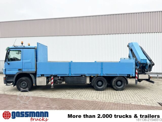 LKW mit Pritsche (offen) Mercedes-Benz Actros 2741 L 6x4, Twist-Lock ausz. auf 3m,
