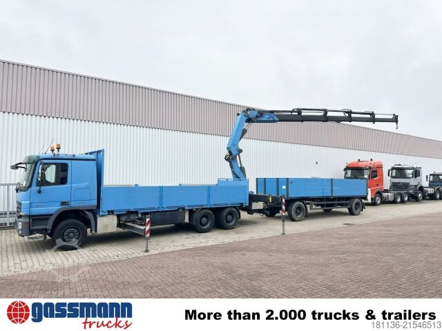 LKW mit Pritsche (offen) Mercedes-Benz Actros 2741 L 6x4, Twist-Lock ausz. auf 3m,