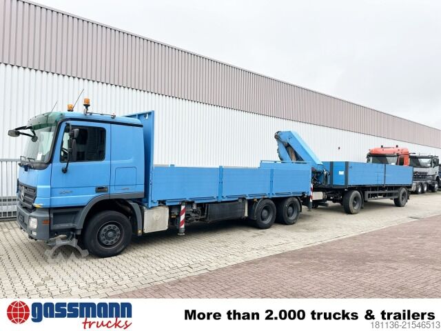 LKW mit Pritsche (offen) Mercedes-Benz Actros 2741 L 6x4, Twist-Lock ausz. auf 3m,