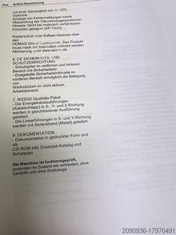 Machining center Homag Weeke Homag Bohrsysteme Weeke Optimat BHC Venture 08M