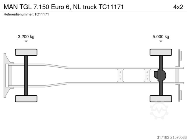 Schiebeplane MAN TGL 7.150 Euro 6, NL truck
