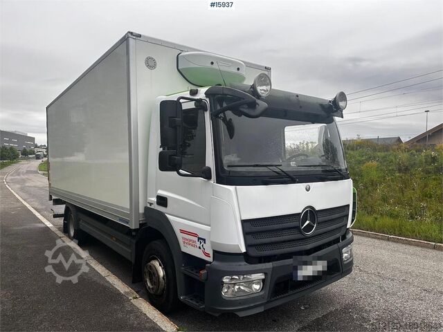 Box body Mercedes-Benz Atego Truck w/ rear lift.