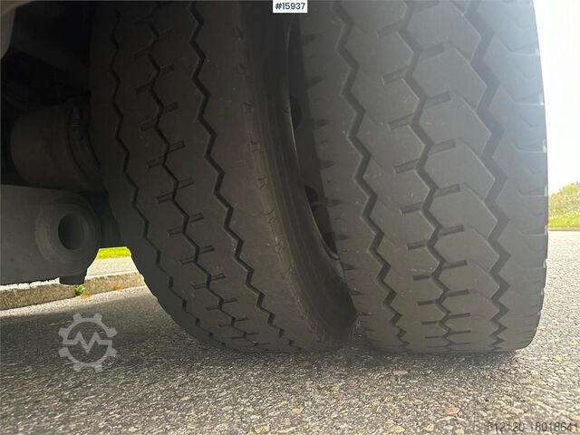 Box body Mercedes-Benz Atego Truck w/ rear lift.