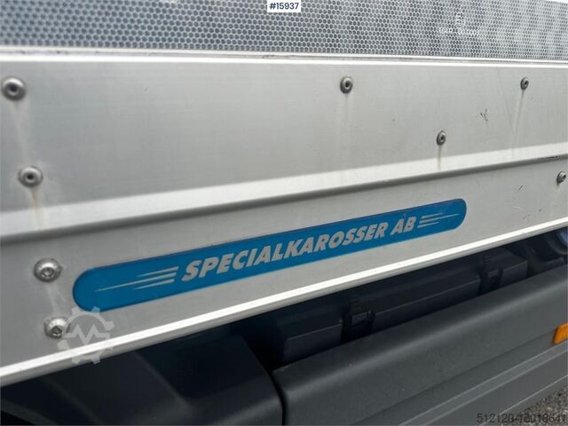 Box body Mercedes-Benz Atego Truck w/ rear lift.