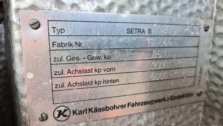 Wohnmobil Setra Kässbohrer S 6 Bürobus Wohnmobil