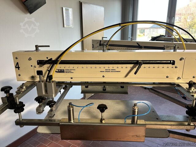Screen printing machine including 1 flash dryer TAS RA203 L