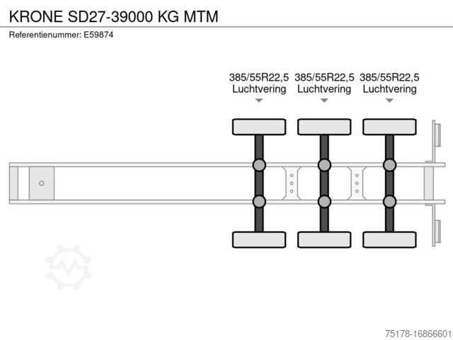 Open body KRONE SD27-39000 KG MTM