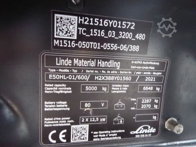 Elektro 4 Rad-Stapler Linde E50HL-01/600