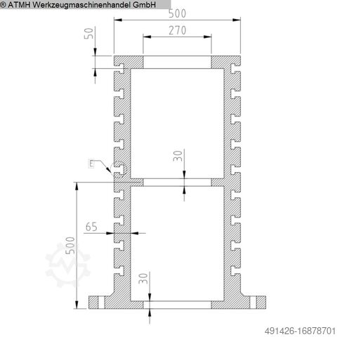 Aufspannplatte GERD WOLFF Aufspannturm 700 x 700 x 1000