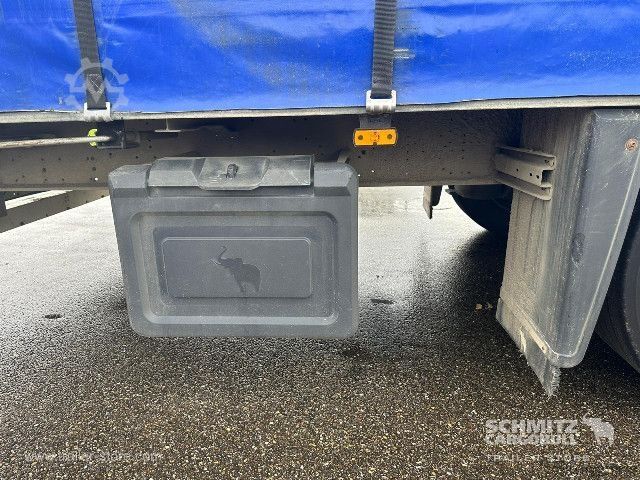 Open semitrailer with tarp Schmitz Cargobull Semitrailer Curtainsider Mega
