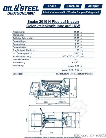 Truck working platform Oil & Steel Snake 2714