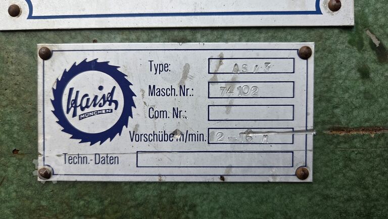Formatkreissäge für Bretter HAIST AS3 HAIST as3