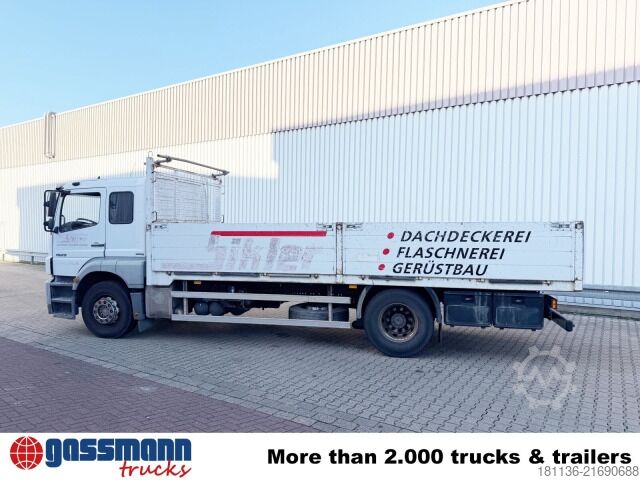 Flatbed truck Mercedes-Benz Axor 1829 L 4x2, 6-Sitzer