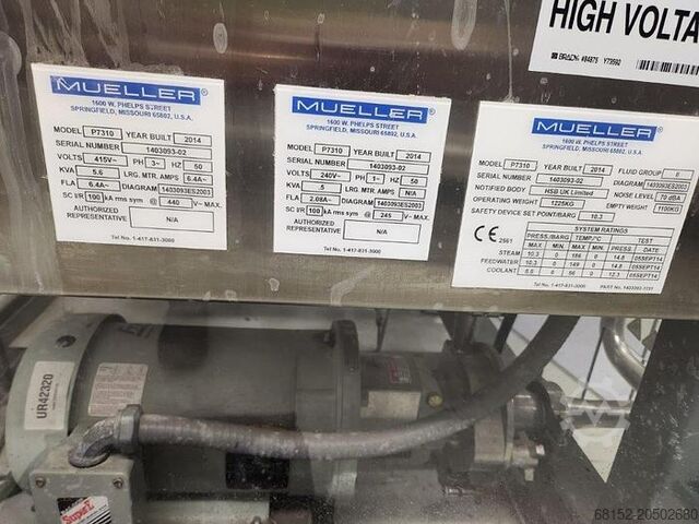 2014 Mueller PyroPure WFI System Mueller PyroPure