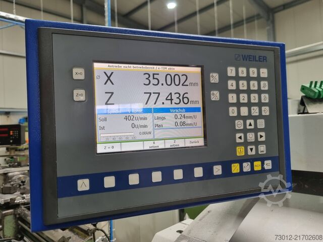CNC-Drehmaschine WEILER Praktikant VCPlus
