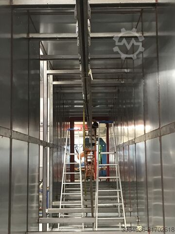 Powder coating plant Gema, Caldan Magic Compact BA04, Hängebahnanlage Powe