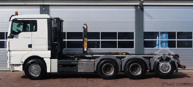 BDF-System MAN TGX 35.480 8X4-4BL/ MANUAL/ 26T HOOK/ HYVA LIFT/