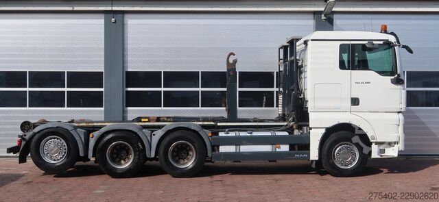 BDF-System MAN TGX 35.480 8X4-4BL/ MANUAL/ 26T HOOK/ HYVA LIFT/