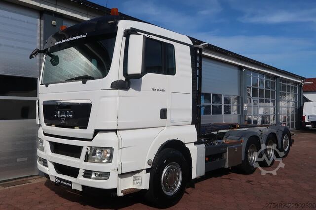 BDF-System MAN TGX 35.480 8X4-4BL/ MANUAL/ 26T HOOK/ HYVA LIFT/