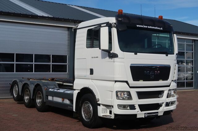 BDF-System MAN TGX 35.480 8X4-4BL/ MANUAL/ 26T HOOK/ HYVA LIFT/